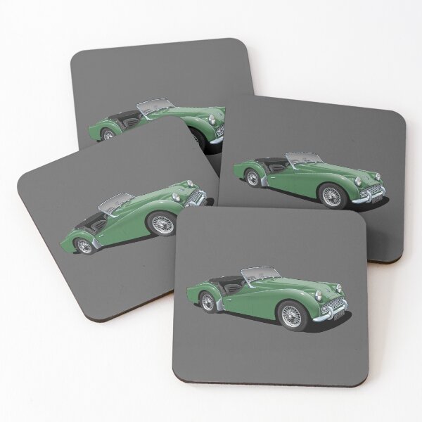 Item preview, Triumph TR3 in green designed and sold by candc-retro.