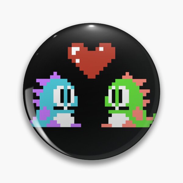 Item preview, bubble bobble bob and bub love designed and sold by 8bitSteak.