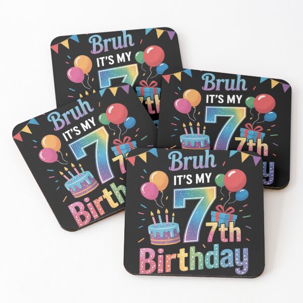 Item preview, Bruh It's My 7th Birthday 7 Years Old Decoration Boy Girl  designed and sold by KonstanKoraner.