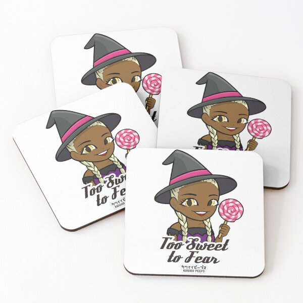 Item preview, Halloween Witch Lollipop Candy "Too Sweet to Fear" Kawaii Girl Design designed and sold by P-L-Sardines.