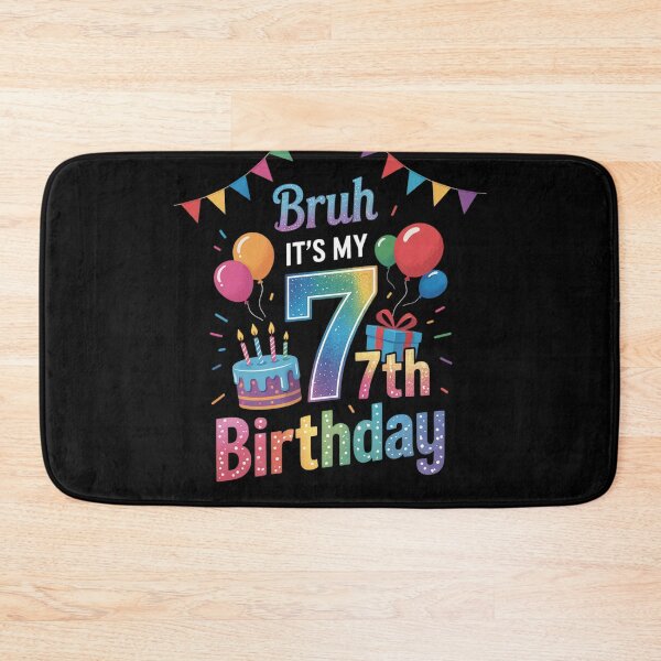 Item preview, Bruh It's My 7th Birthday 7 Years Old Decoration Boy Girl  designed and sold by KonstanKoraner.