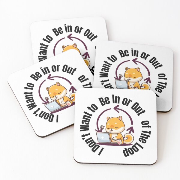 Item preview, Shiba Inu Working on Laptop | Cute Productivity Loop Dog Design | I don't want to be in or out of the loop designed and sold by luckyhue.