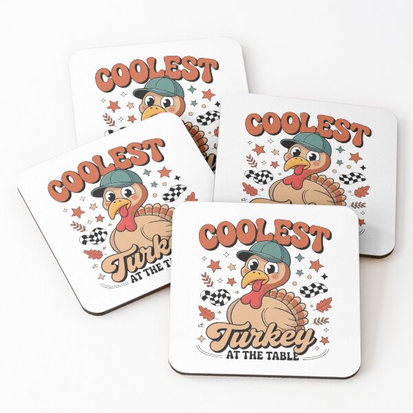 Item preview, Thanksgiving Coolest Turkey At Table Boys Kids Toddler Youth designed and sold by Gogetgiggles.