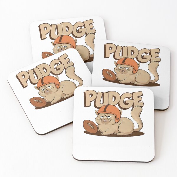 Item preview, Pudge the Football Cat — Funny Sports Cat Design designed and sold by margamPagenberg.