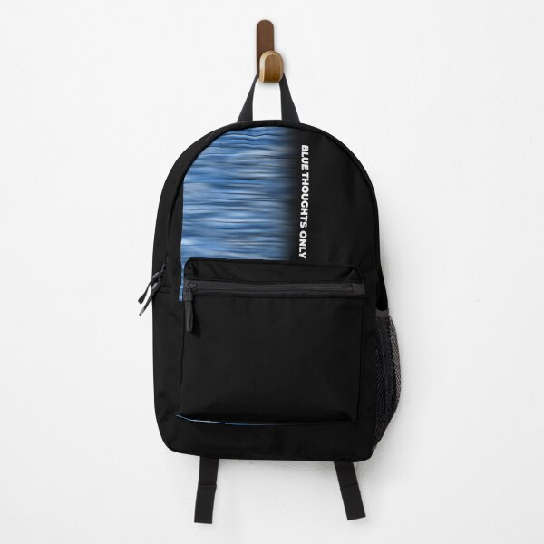 Item preview, BLUE THOUGHTS ONLY (text) — Abstract Blue to Black Gradient Art designed and sold by InFrameVision.