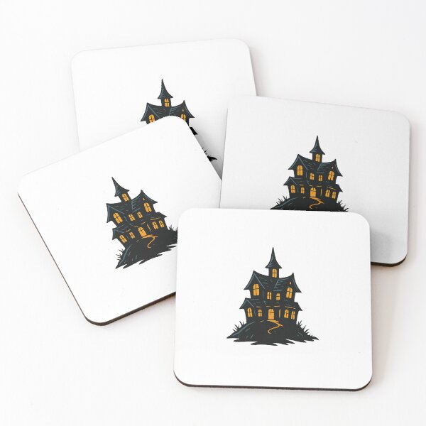 Item preview, Haunted Mansion Sticker – Glowing Halloween House Art designed and sold by BoldApparel.