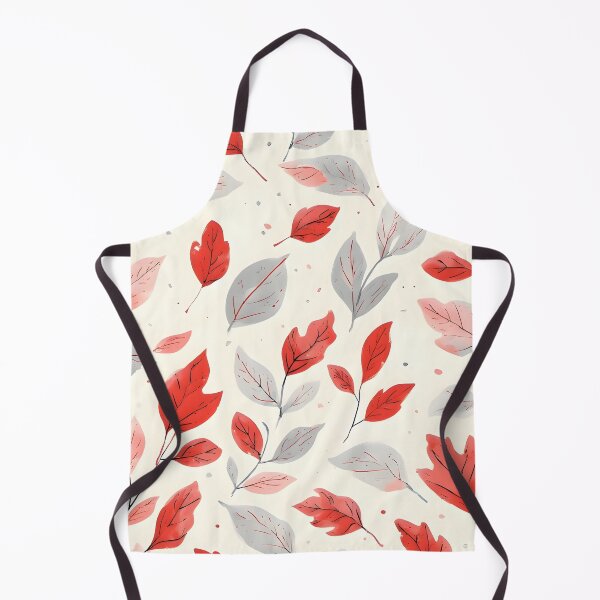 Item preview, Festive Christmas Leaf Print Joyful Holiday Pattern Red and Silver designed and sold by LeafPrints.