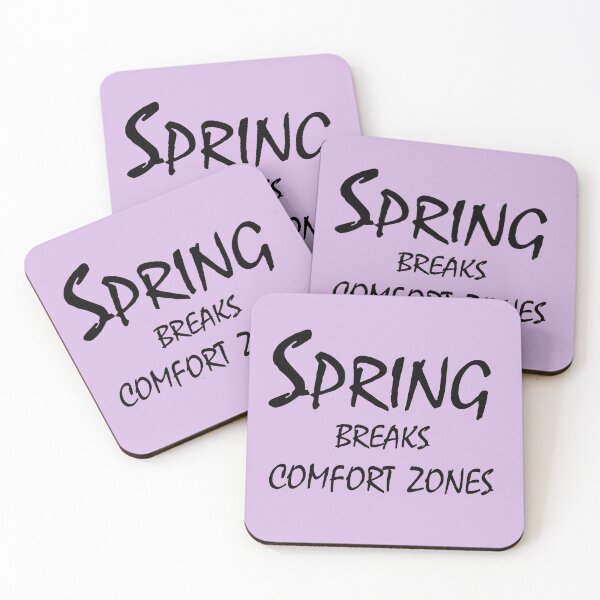 Item preview, Spring Breaks Comfort Zones – Growth Mindset Motivational Design designed and sold by ArtNestVerse.