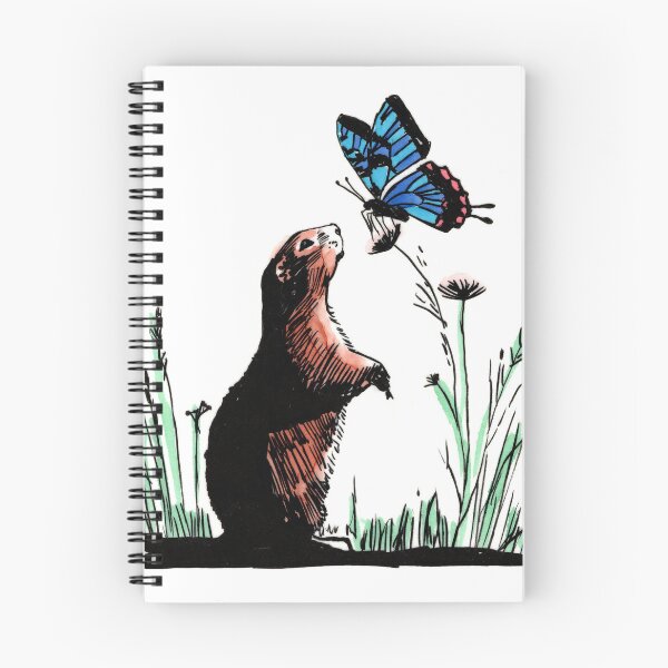 Aperçu de l'œuvre Chien de prairie et ami créée et vendue par Scribbles & Doodles by Jinx.