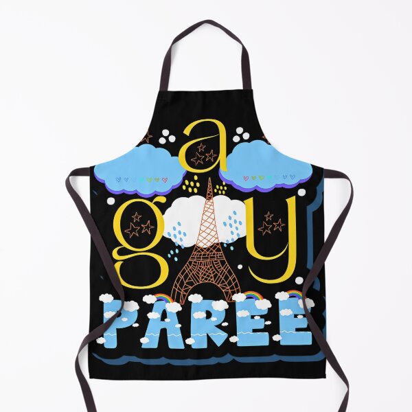 Item preview, Paris Gay Paree Colorful Pride French Pun designed and sold by Renata Illustrata.