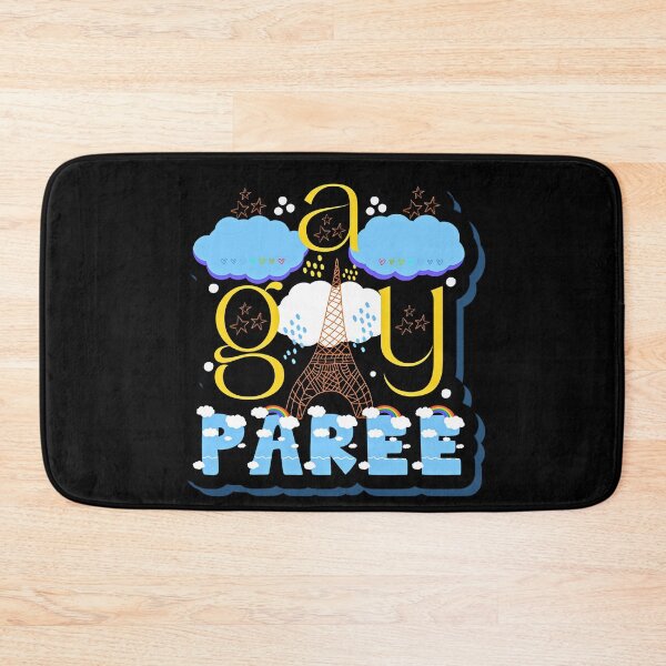 Item preview, Paris Gay Paree Colorful Pride French Pun designed and sold by Renata Illustrata.