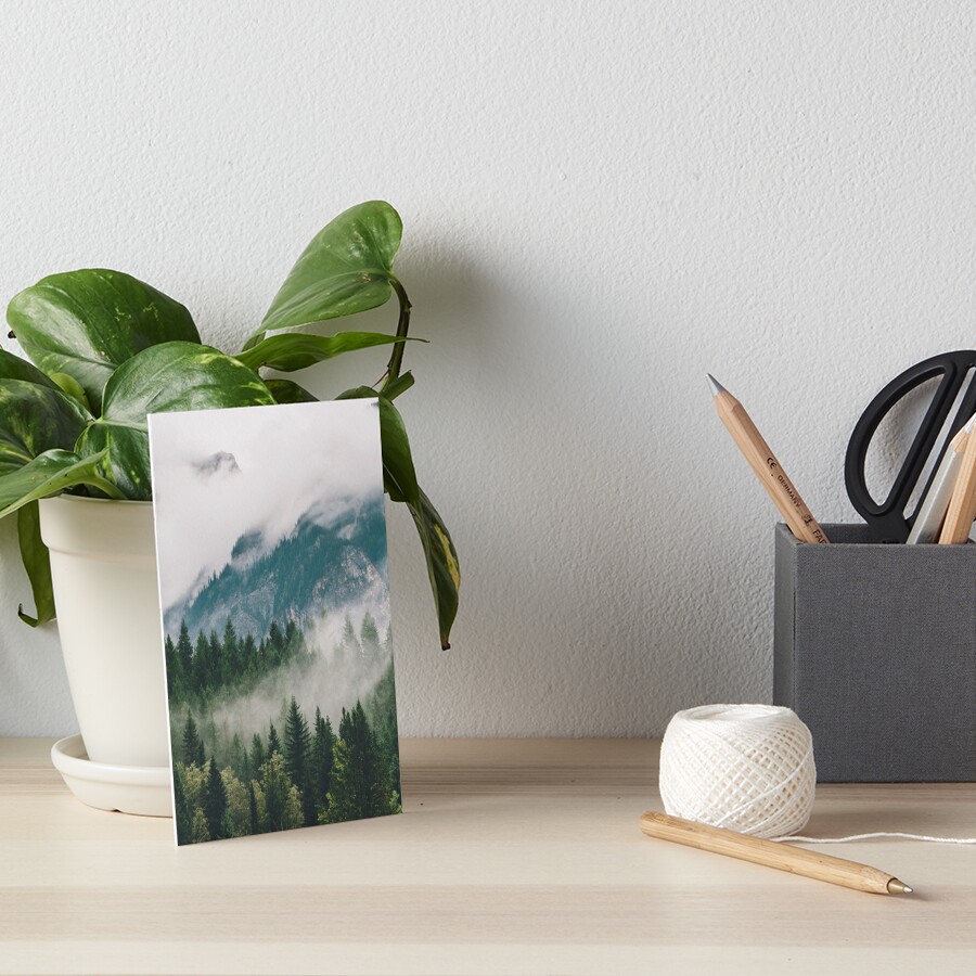 Vancouver Fog Art Board Print