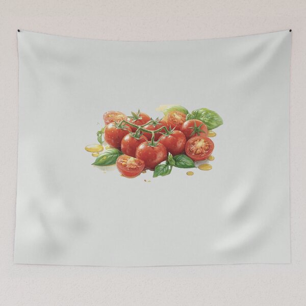 Item preview, Fresh Cherry Tomatoes & Basil – Organic Garden Lover Design designed and sold by Enaiss.