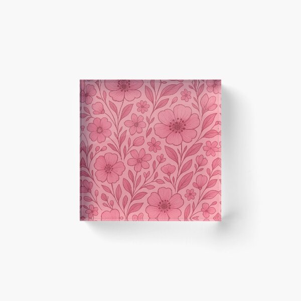 Item preview, Pink Floral Garden Pattern – Delicate Flower Design designed and sold by imperiumpublicitario .