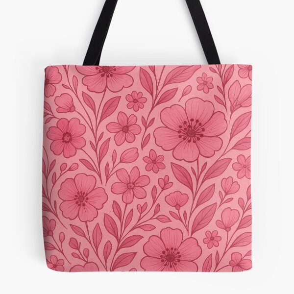 Item preview, Pink Floral Garden Pattern – Delicate Flower Design designed and sold by imperiumpublicitario .
