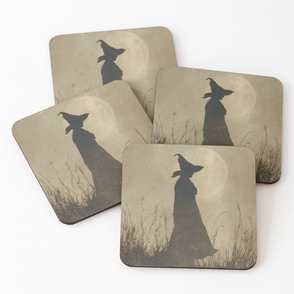 Item preview, Vintage Witch Silhouette with Moon designed and sold by SpecInkStudio.