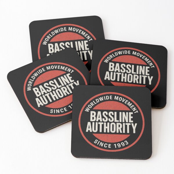 Artikelvorschau, Bassline Authority – DnB & Techno Vektor-Emblem entworfen und verkauft von |TRSSHOP|.