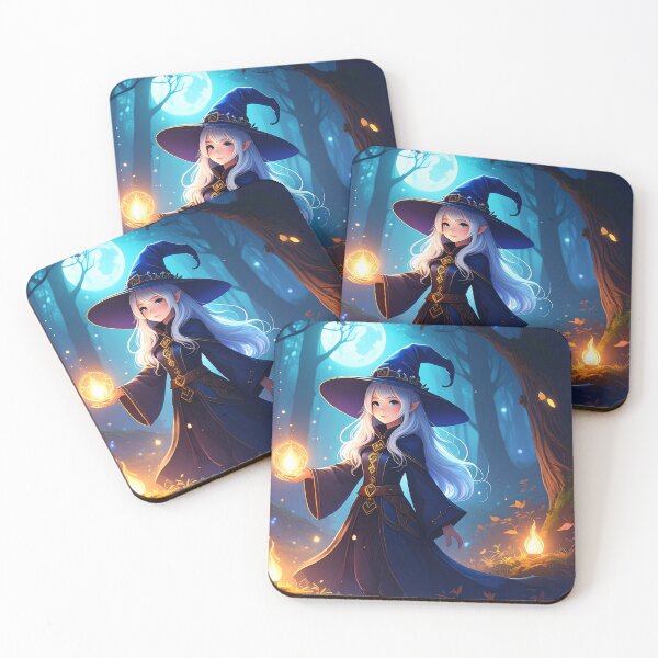 Item preview, Girl sorcerer in a wooded setting designed and sold by InvigorDesign.