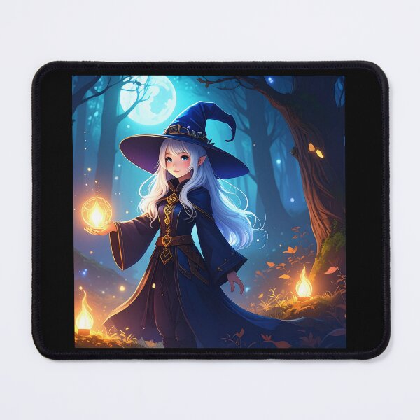 Item preview, Girl sorcerer in a wooded setting designed and sold by InvigorDesign.