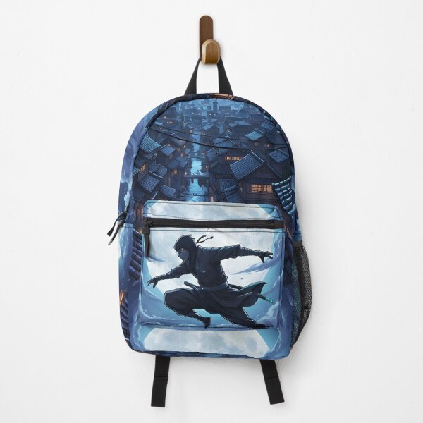 Item preview, Ninja leaping across rooftops under Moonlight. designed and sold by alllyxispace.
