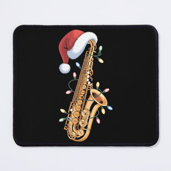 Item preview, Christmas Saxophone Santa Hat Xmas Lights Jazz Music  designed and sold by clothesy7.