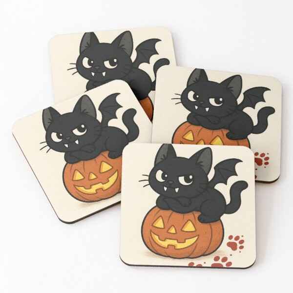 Item preview, Claw-Some and Creepy - Halloween Cat - Vampire Cat designed and sold by Feliciano3.