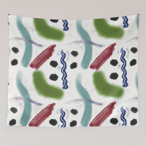Item preview, Abstract Art Dots and Squiggles designed and sold by HydrangeaDelMar.