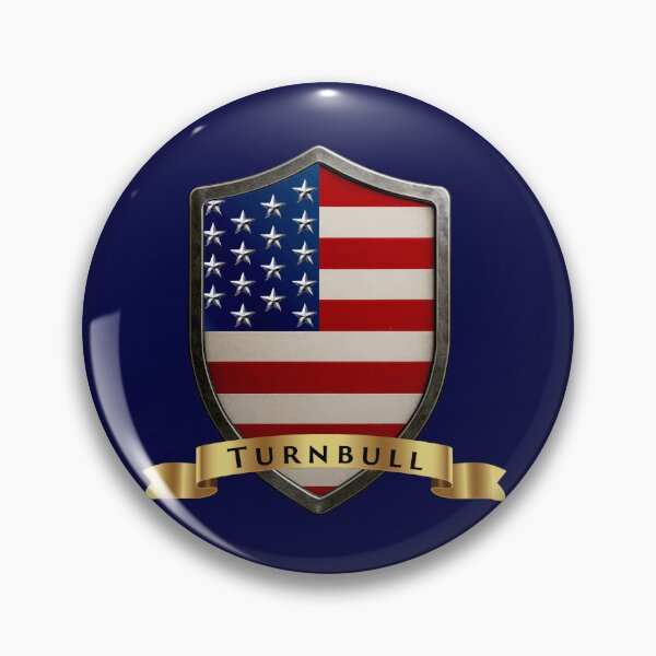 Item preview, Turnbull Family USA Shield, Stars & Stripes Pride Crest designed and sold by Highlandkings.