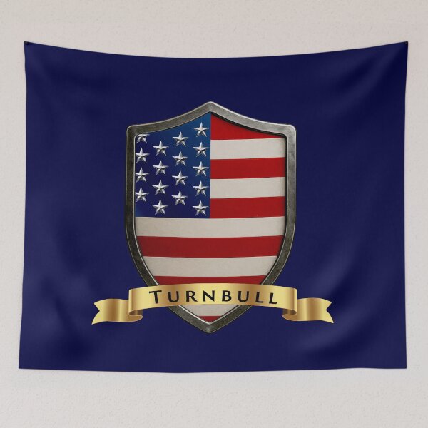 Item preview, Turnbull Family USA Shield, Stars & Stripes Pride Crest designed and sold by Highlandkings.