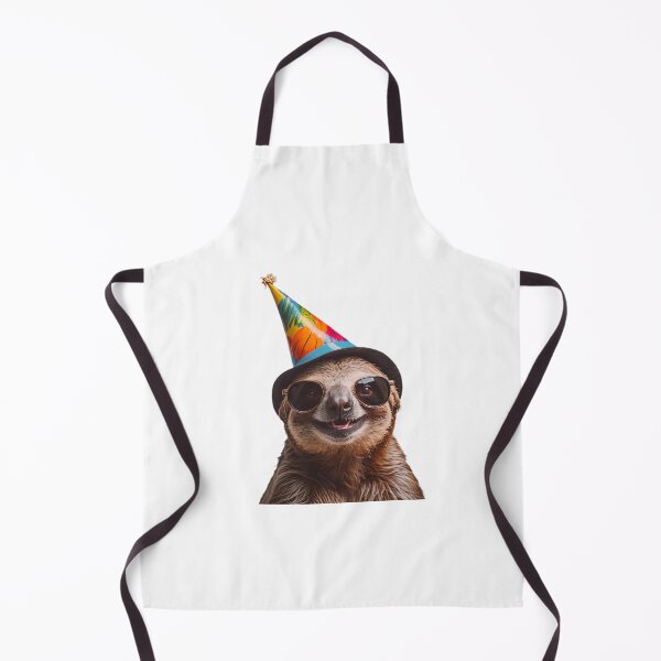 Item preview, Sloth Birthday Party Hat Happy Balloons Celebrations Cute designed and sold by CheeseBlueprint.