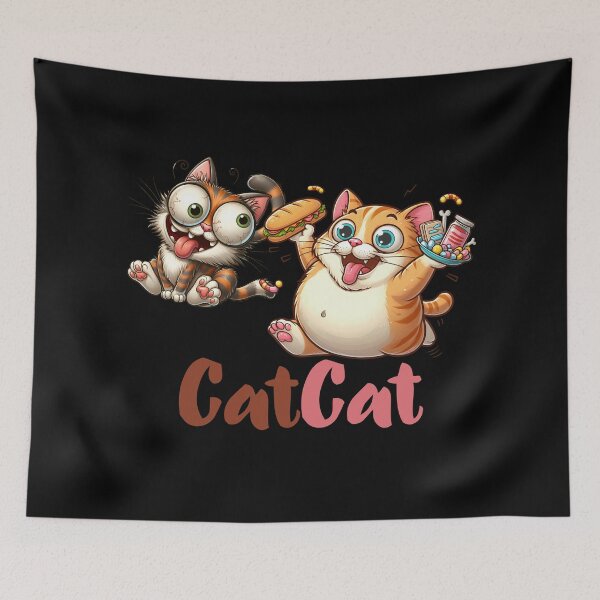 Item preview, Cute Funny Cats CatCat  designed and sold by JokeAndStyle.