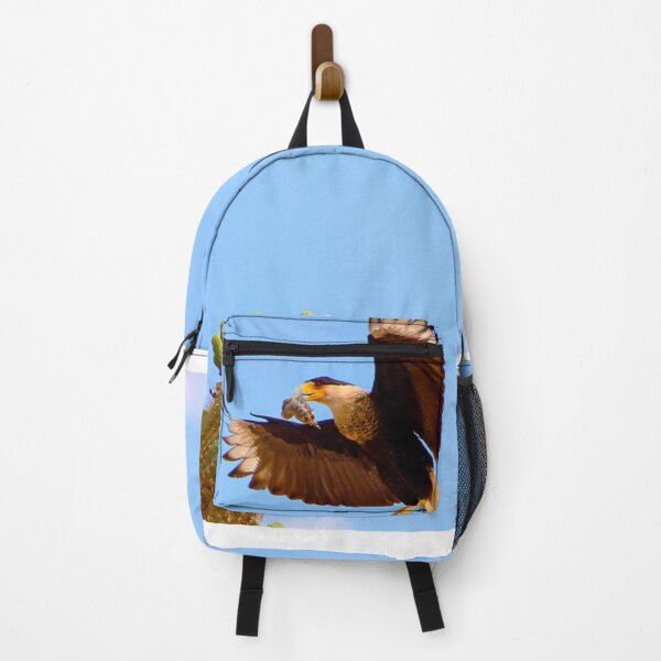 Item preview, Crested Caracara Bird In Flight And Saguaro Cactus designed and sold by simonjayphotos.
