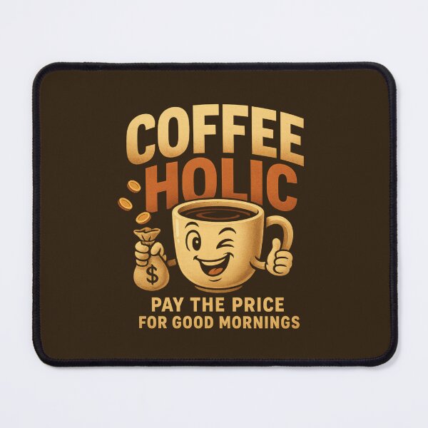 Item preview, COFFEEHOLIC – Pay the Price for Good Mornings designed and sold by DesignShopAD.