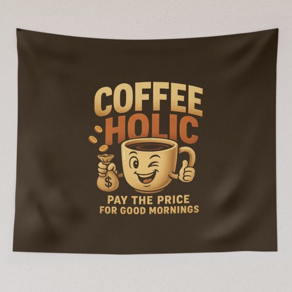 Item preview, COFFEEHOLIC – Pay the Price for Good Mornings designed and sold by DesignShopAD.