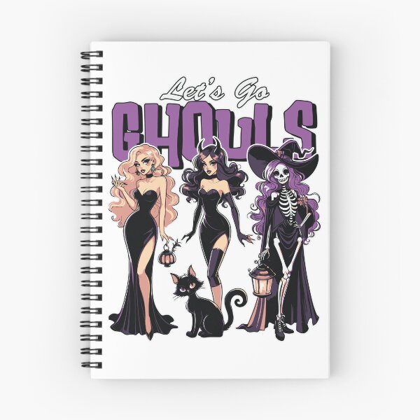 Item preview, Let’s Go Ghouls – Glamorous Halloween Witch Trio Design designed and sold by TakeOnline247.
