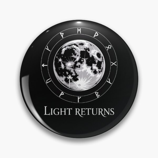 Item preview, Light Returns – Mystic Moon with Runes | Minimal Witchcore Design designed and sold by WikaKowalczyk.