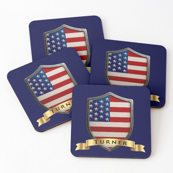 Item preview, Turner Family USA Shield, Stars & Stripes Pride Crest designed and sold by Highlandkings.