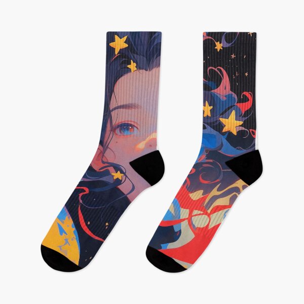 Item preview, Portrait of anime character with stars designed and sold by PokeBroer.