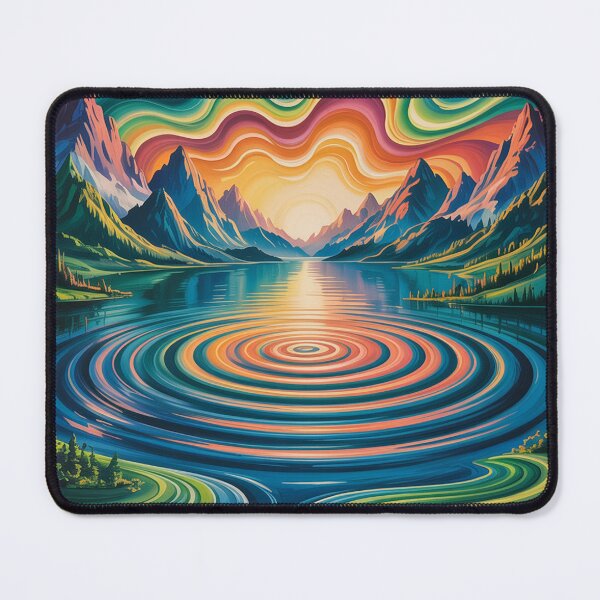 Item preview, pristine mountain lake surrounded by towering peaks. designed and sold by Lilashakti ⭐️ ⭐️ ⭐️ ⭐️ ⭐️.
