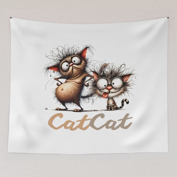 Item preview, Cute Funny Cats CatCat  designed and sold by JokeAndStyle.