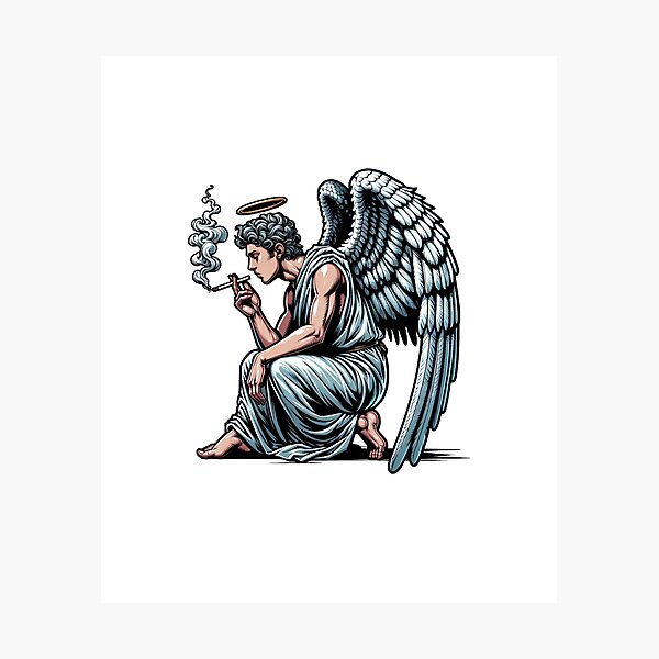 angels smoking cigarettes Angels Smoking Cigarettes Photographic Prints for Sale