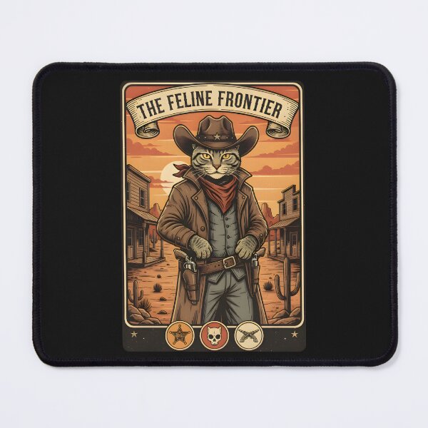 Item preview, The Feline Frontier - Gunslinger Cat designed and sold by Chaotic Neutral.