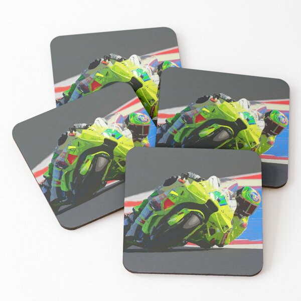 Item preview, Franco Morbidelli racing in the corners on his 2025 MotoGP motorcycle watercolor designed and sold by Rodissimus1984.