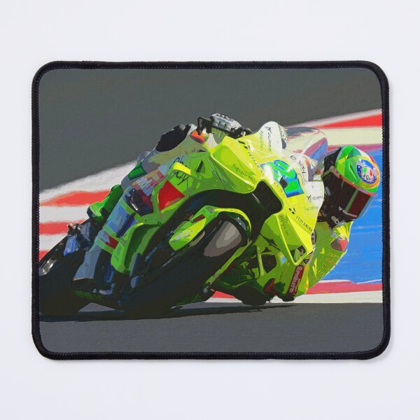 Item preview, Franco Morbidelli racing in the corners on his 2025 MotoGP motorcycle watercolor designed and sold by Rodissimus1984.