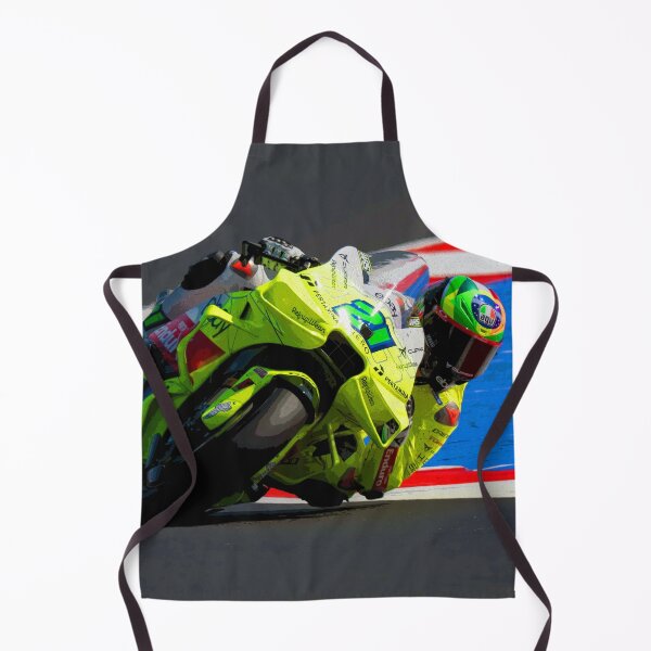 Item preview, Franco Morbidelli racing in the corners on his 2025 MotoGP motorcycle abstract designed and sold by Rodissimus1984.