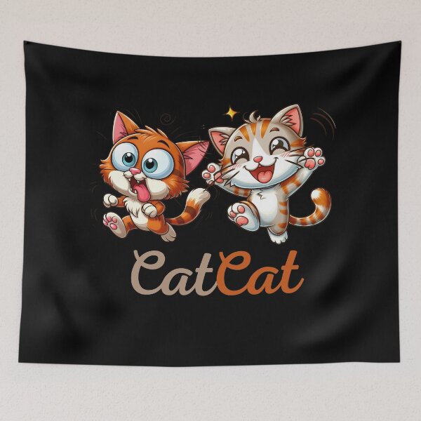 Item preview, Cute Funny Cats CatCat  designed and sold by JokeAndStyle.