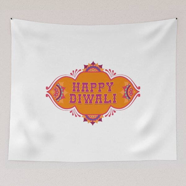 Item preview, yoga family Shub Dipavali , Happy Diwali ver 1a| Festival of Lights | Indian Deepavali Celebration with Diyas, Rangoli & Lord Ganesha | Hindu Festival Art & Gifts designed and sold by CosmicNook1.