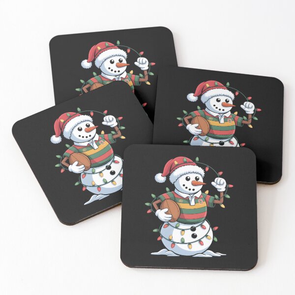 Item preview, Snowman Rugby Player Christmas Santa Hat Xmas Men Boys designed and sold by clothesy7.