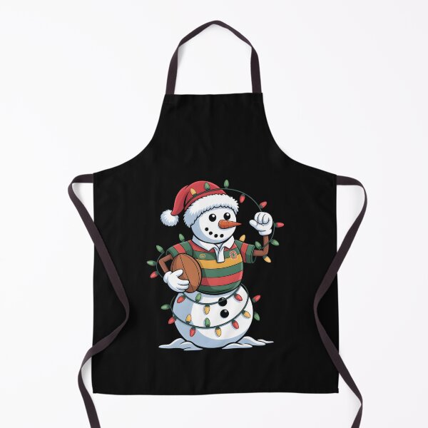 Item preview, Snowman Rugby Player Christmas Santa Hat Xmas Men Boys designed and sold by clothesy7.