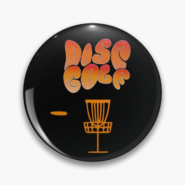 Item preview, Retro disc golf design with orange text and graphics. designed and sold by TBWCREATIONS.